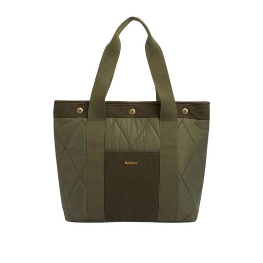 Borsa Donna Barbour Healy Tote Verde Oliva
