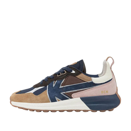 Sneakers Uomo Kaotiko Vancouver Earth Beige / Blu / Rosa