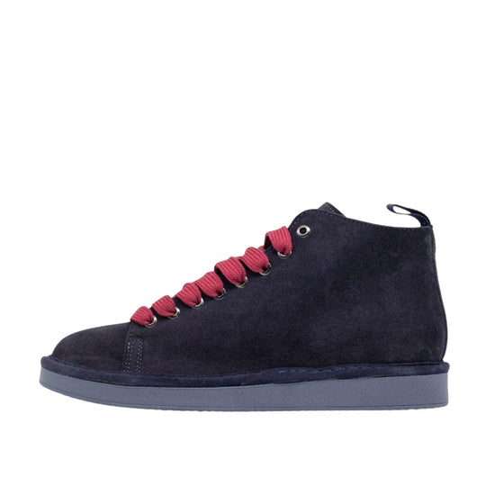 Polacchini Uomo Panchic P01 Suede Foderato Blu/Rosso