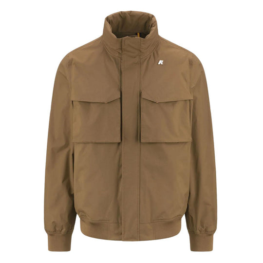 Giubbino Uomo K-Way Manfred Eco Ottoman Marrone