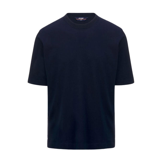 T-shirt Maglia Uomo K-Way Combe Blu Scuro