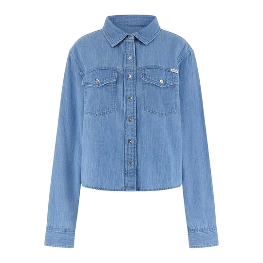 Camicia Donna Guess Wren Denim Top Denim Chiaro