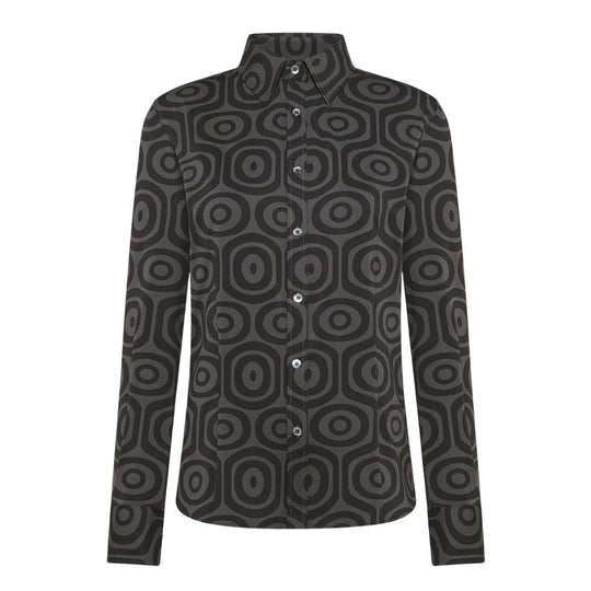 Camicia Donna RRD Rita Wom Grigio / Nero