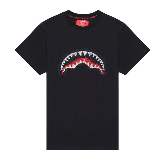 T-Shirt Uomo Sprayground Scribble Embroidery Nero