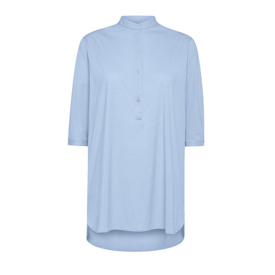 Women's RRD Oxford Jacquard Blouse Sky Blue