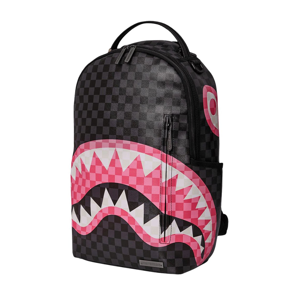 Backpack Sprayground Pink Drip Brown Check Dlx 910b5077nsz