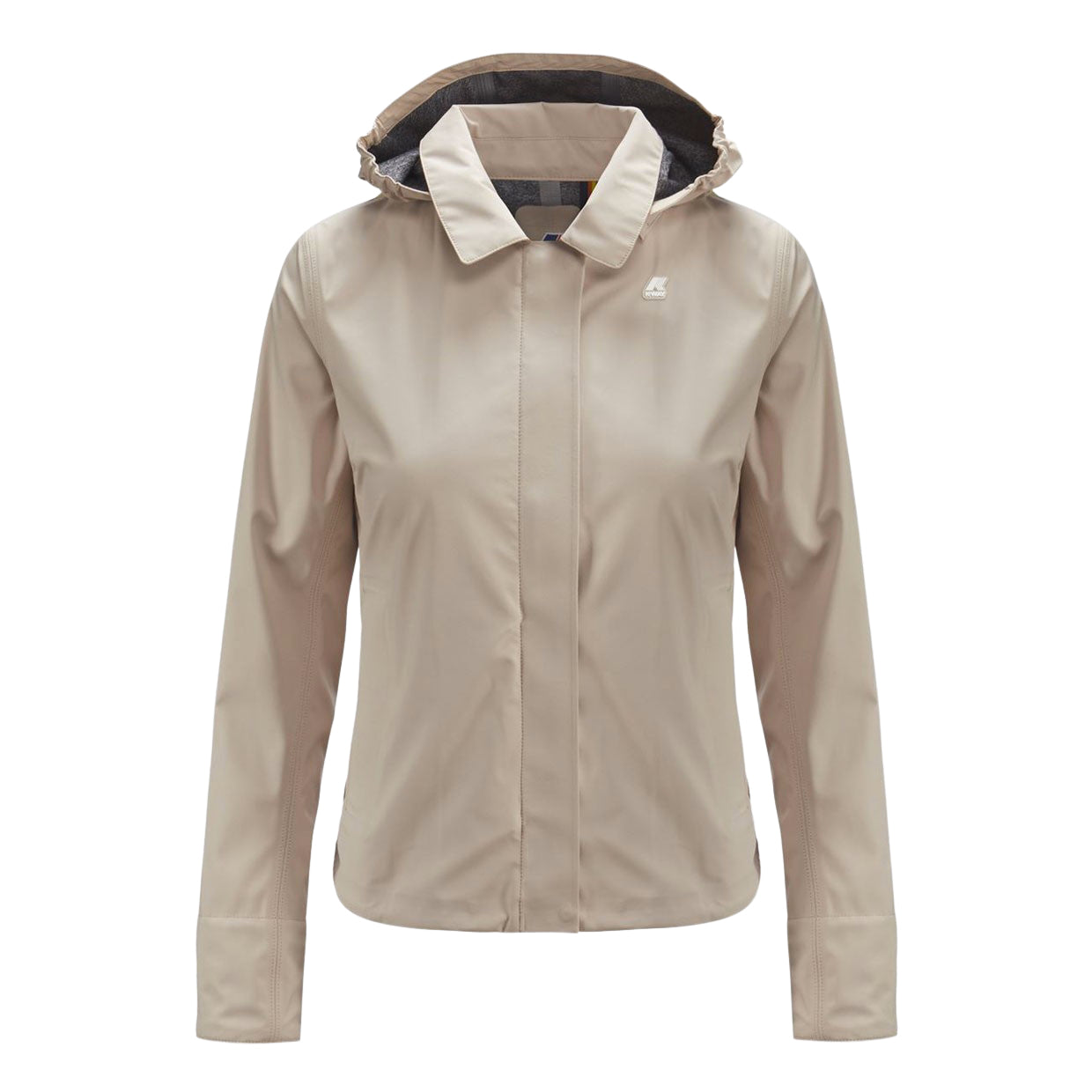 Giubbotto Kway uomo beige chiaro Amaury stretch nylon jersey