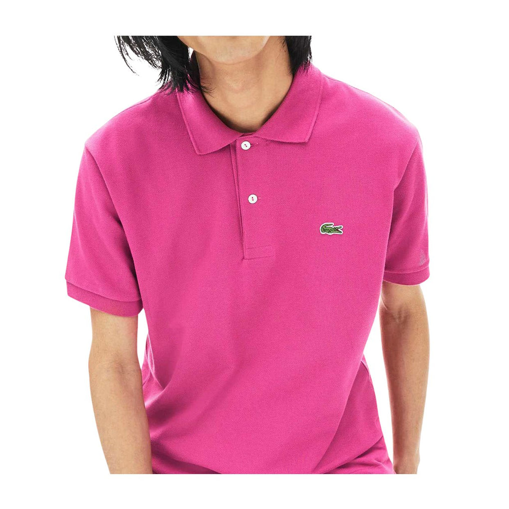 Lacoste Classic Fit Poloshirt in Fuchsia Pink im Brubaker Store