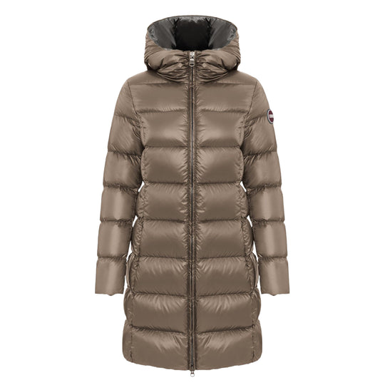 Colmar Iridescent Turtledove Lange Daunenjacke für Damen